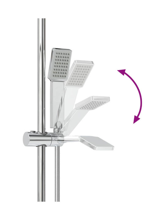 vidaXL Bronze Shower Mixing Faucet