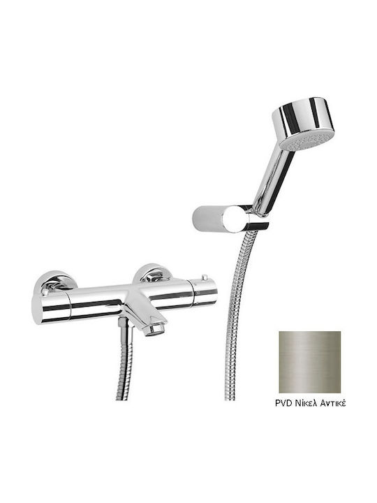 Paini Amestecare Baterie Cadă Termostatic Set complet Argint