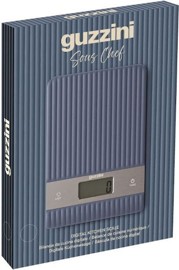 Guzzini Digitale Küchenwaage bis 5kg Blau