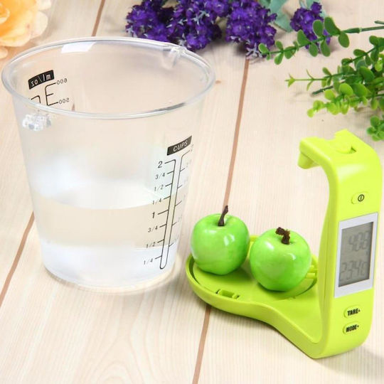 Ψηφιακή Ζυγαριά Κουζίνας με Κανάτα έως 1kg Πράσινη