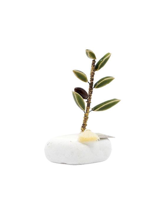 Rozos Ceramics Decorative Olive Made of Ceramic Material 6x10cm