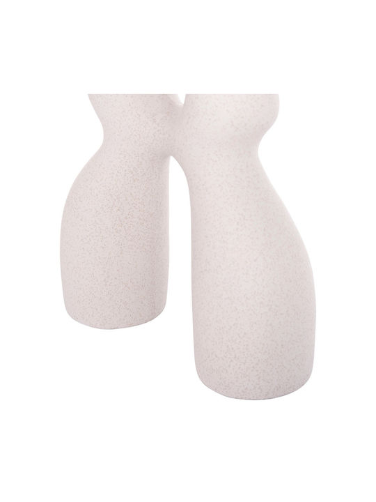 Articol decorativ din ceramică pentru masă Fb94598.01 Cristal alb-gălbui 26x9.5x29.5cm