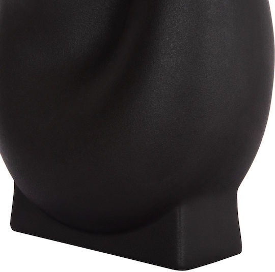 Decor ceramic pentru masă Fb94610.02 negru mat 26x14x25cm