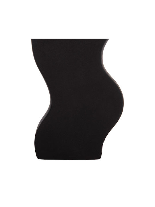 Keramik Tischdekoration Fb94589.02 Schwarz Matt 13x6x30cm