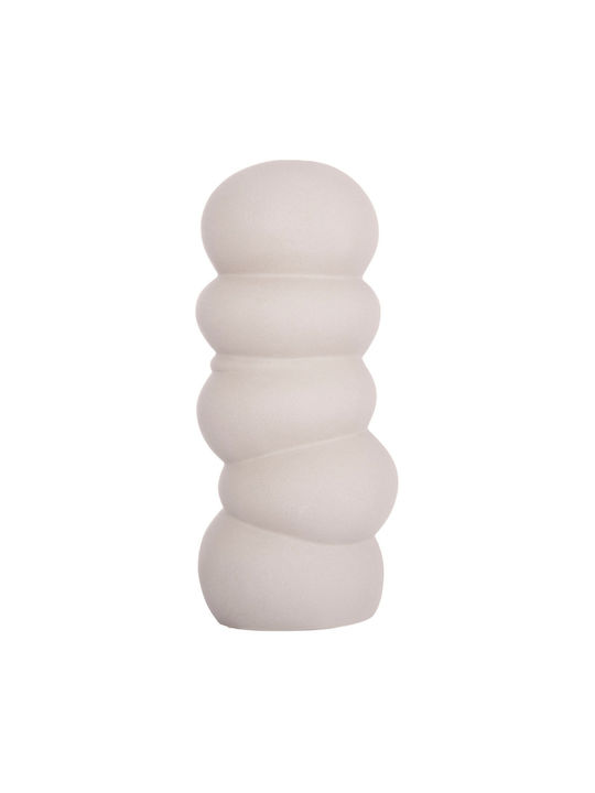 Articol decorativ din ceramică pentru masă Fb94630.03 gri mat Φ13x31cm
