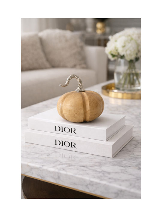Zaros Decorative Pumpkin made of Wooden 16x14.5x16cm 1pcs