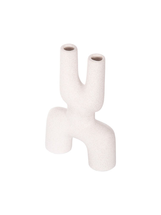 Ceramic Tabletop Decorative Fb94642.01 Off-White Crystal 15.5x6x23.5cm