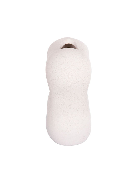 Decor ceramic pentru masă Fb94594.01 Cristal alb-gălbui 18 5x9x18cm