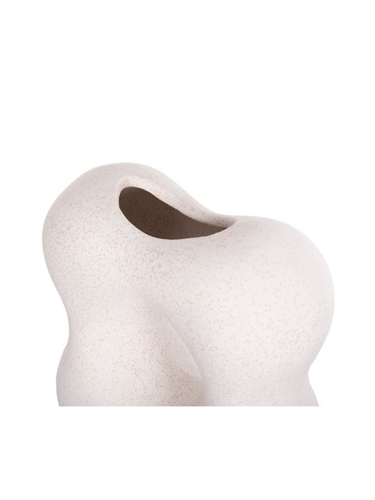 Decor ceramic pentru masă Fb94594.01 Cristal alb-gălbui 18 5x9x18cm