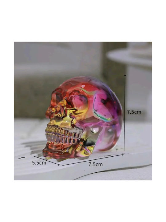 Decorative Crystal Skull 5.5x7.5x7.5cm Transparent