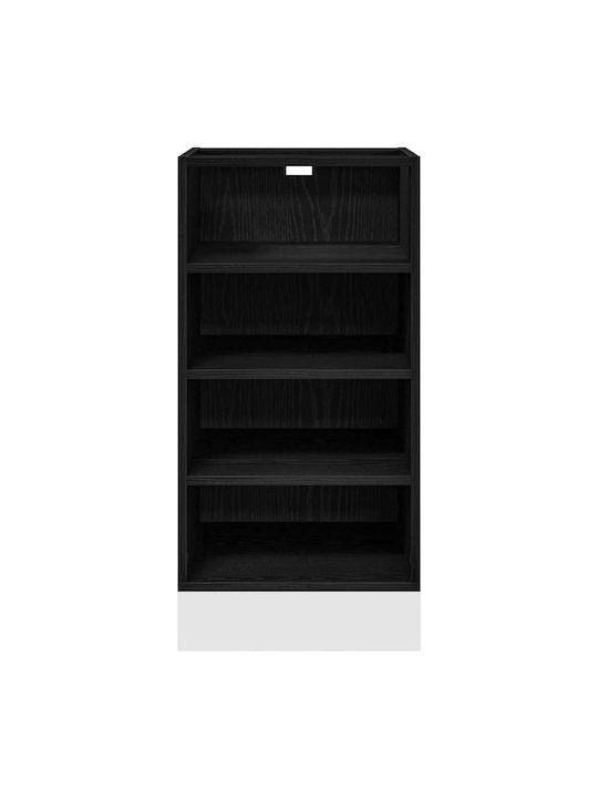Wall Kitchen Cabinet with Black Countertop 40x44.5x81.5 cm