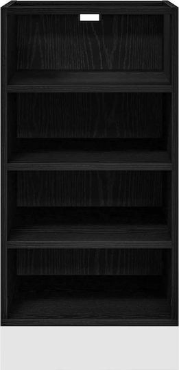 Dulap Suspendat cu Blat de Lucru Negru 40x44.5x81.5 cm