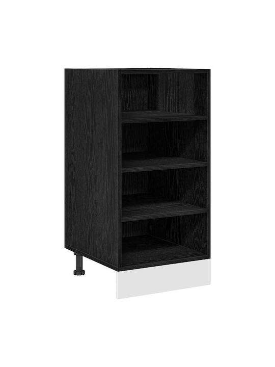 Wall Kitchen Cabinet with Black Countertop 40x44.5x81.5 cm