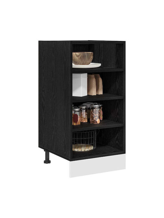 Wall Kitchen Cabinet with Black Countertop 40x44.5x81.5 cm