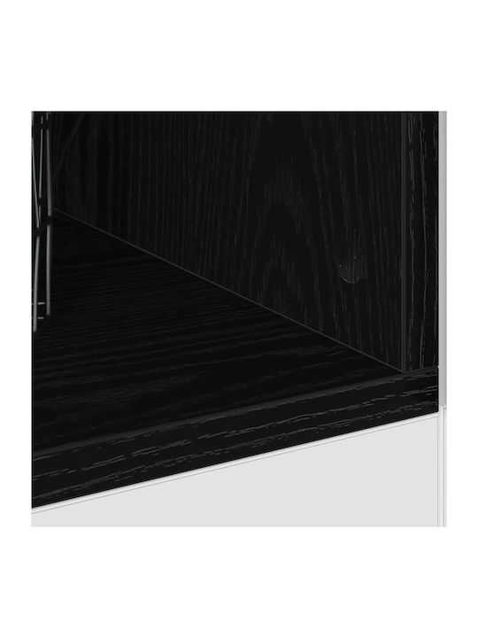 Wall Kitchen Cabinet with Black Countertop 40x44.5x81.5 cm
