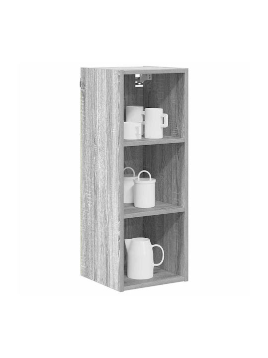 Wall Kitchen Cabinet with Grey Countertop 30x29.5x80cm