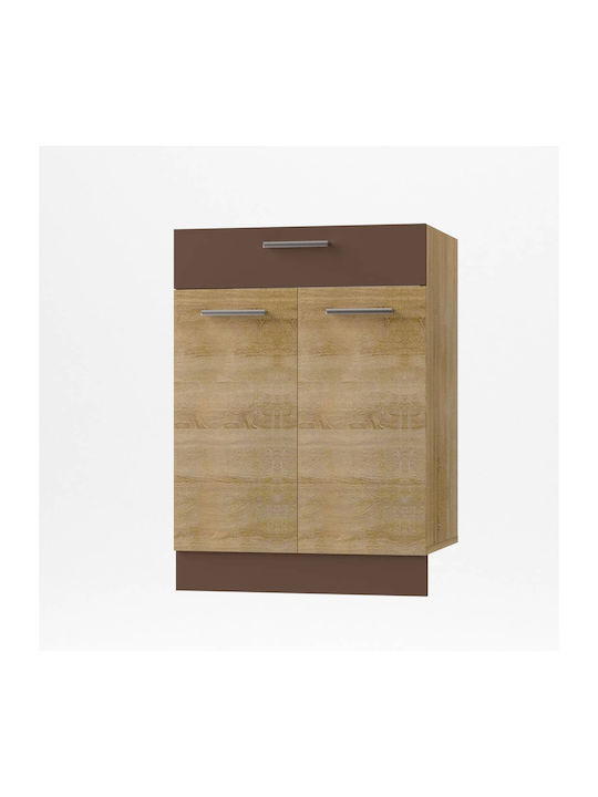 Alina Floor Cabinet Sonoma-Mokka 60x44.5x85cm
