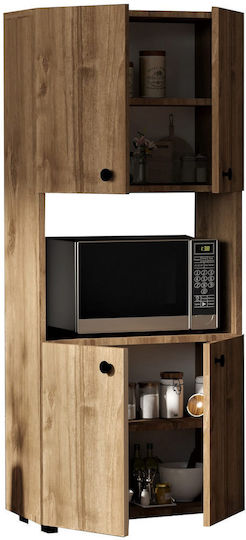 Aria Στήλη Κουζίνας Καφέ 60x31.4x140εκ. 003739 Aria Στήλη Κουζίνας Καφέ 60x31.4x140εκ. 003739