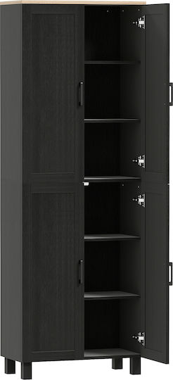 Επιδαπέδιο Ντουλάπι Μαύρο 60x30x170.5εκ. Επιδαπέδιο Ντουλάπι Μαύρο 60x30x170.5εκ.