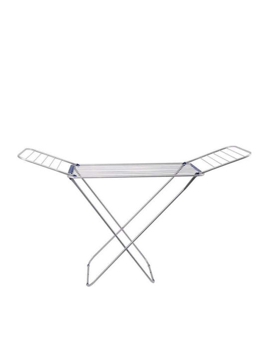 Aluminum Folding Floor Clothes Drying Rack with Hanging Length 18m