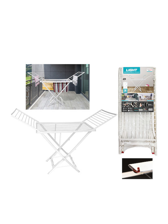 General Trade Plastic Folding Floor Clothes Drying Rack with Hanging Length 18m