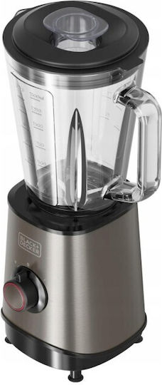 Black & Decker Blender With Plastic Jug 1.5 L 800W Silver ESB9120140L