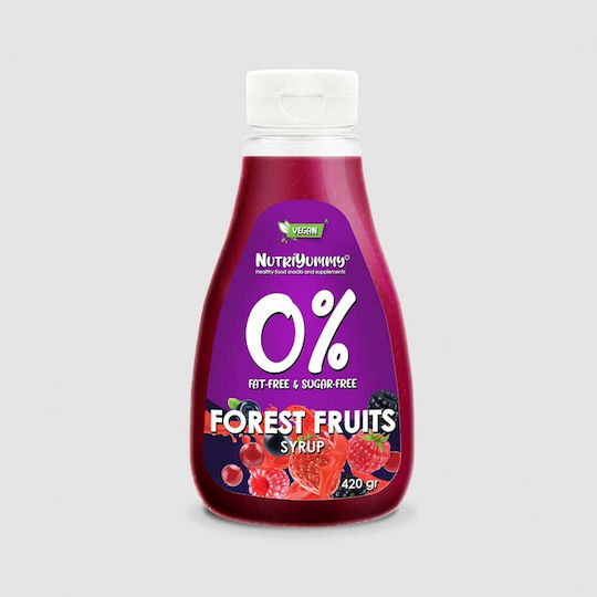 Nutriyummy Sirop de Patiserie cu Gust de Fructe de Pădure Fără Zahăr Adăugat 425ml