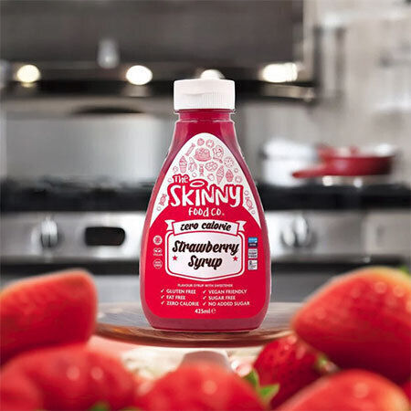 The Skinny Food Co Σιρόπι Ζαχαροπλαστικής με Γεύση Ζελέ Φράουλα Χωρίς Προσθήκη Ζάχαρης 425ml
