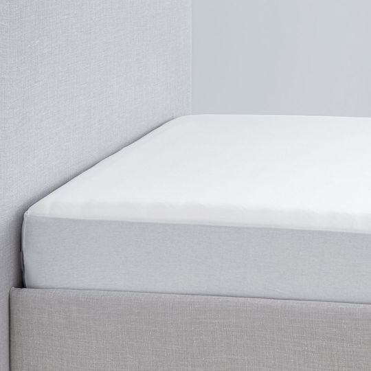 La Luna Protective Cover King Size Waterproof with Skirt Ultra Soft White 180x200+35cm