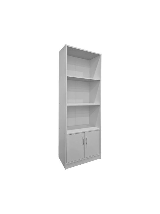 Tekaro Bücherregal Weißer Farbton 60x29x166cm