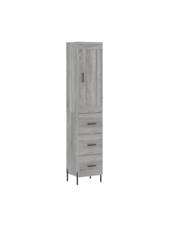 Schrank Boden Gray 34.5x34x180cm