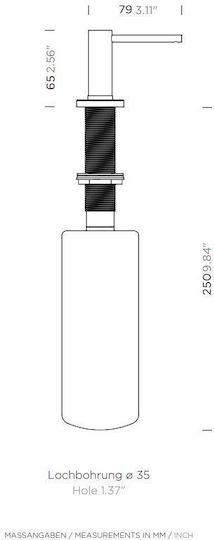 Schock Spender aus Edelstahl Silber 500ml