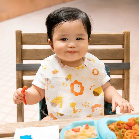 Disposable Baby Bibs Marcus & Marcus Waterproof with Hoop & Loop Fastener & Pocket 20 Pieces Marcus & Lola