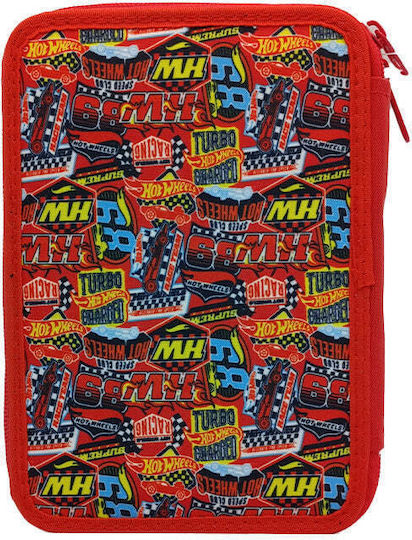Gim Hot Wheels Pencil Case Filled