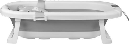 Bebe Stars Folding Baby Bath with Thermometer Grey
