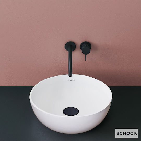 Schock Επικαθήμενος Νιπτήρας Πορσελάνης 40x40cm White Matt Schock Επικαθήμενος Νιπτήρας Πορσελάνης 40x40cm White Matt