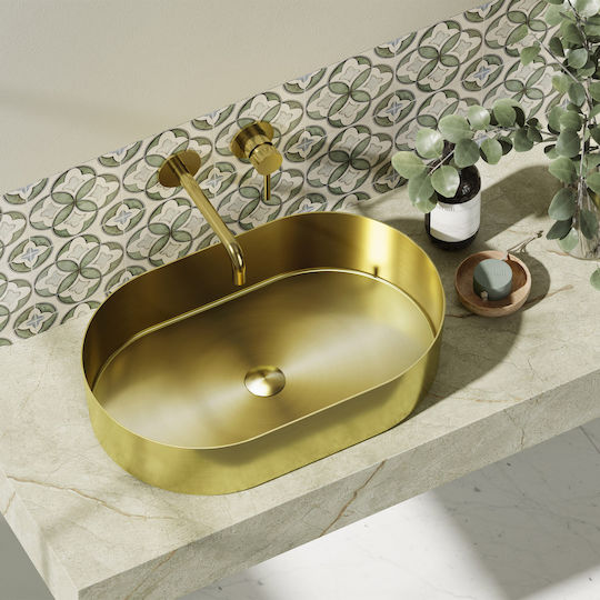 Karag Jupiter Επικαθήμενος Νιπτήρας Πορσελάνης 55x35x11cm