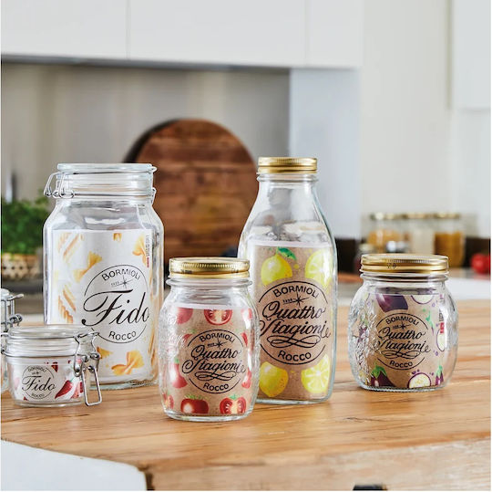Bormioli Rocco Quattro Stangioni Lebensmittelgläser & Behälter Allgemeine Verwendung mit Deckel Glas Transparent 40ml Bormioli Rocco Quattro Stangioni Lebensmittelgläser & Behälter Allgemeine Verwendung mit Deckel Glas Transparent 40ml