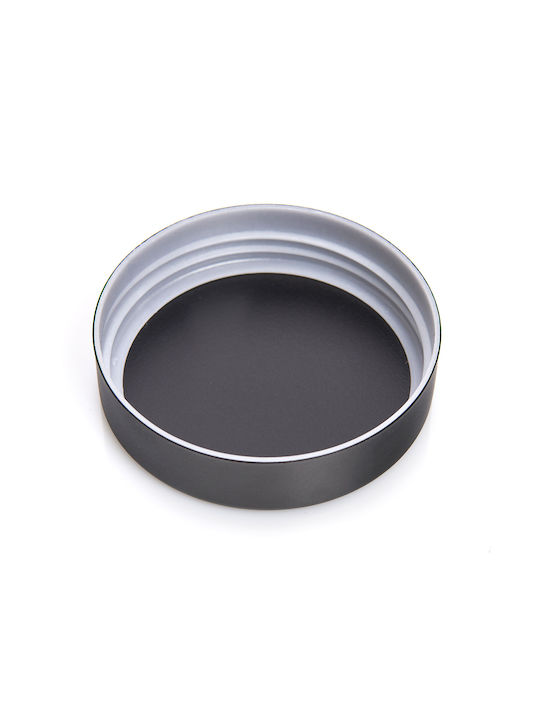 Zeller Vase General Use with Lid Glass Black 1200ml