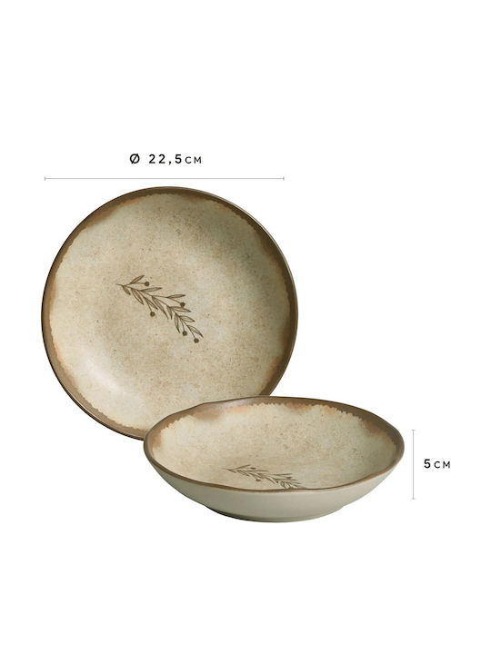 Porto Brasil Πιάτο Βαθύ 22.5cm 6τμχ