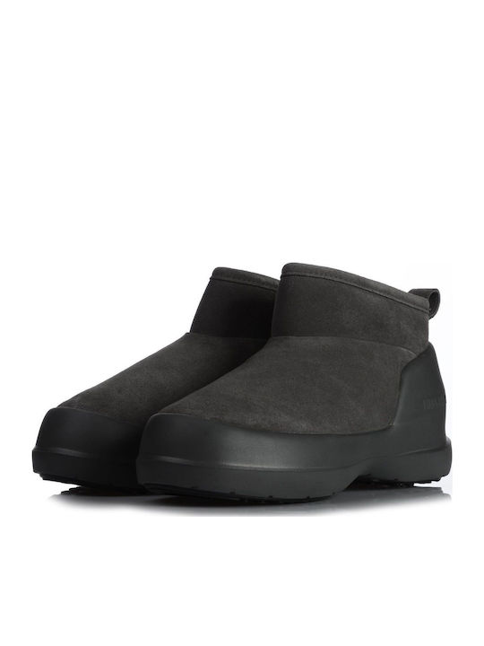 Low Wildleder Stiefeletten Damen Graue