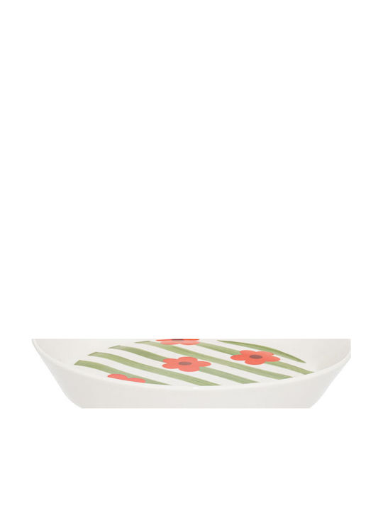 Estia Bloomlines Serving Plate Deep Multicolour with Diameter 22cm 6 Pieces