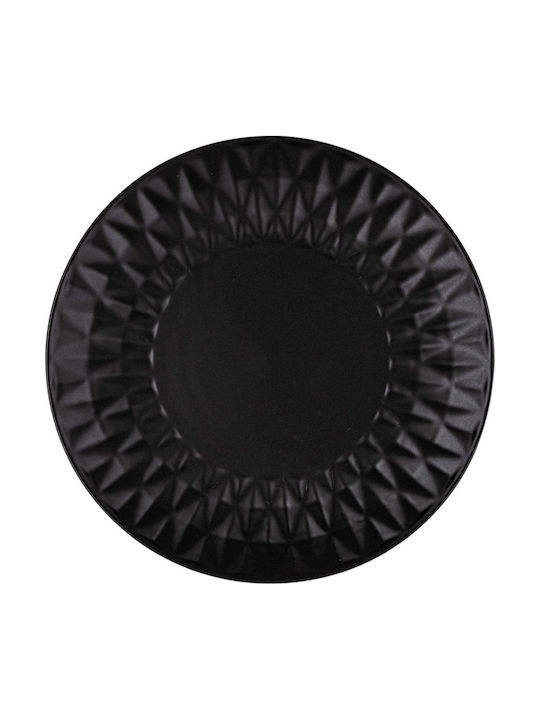 Nava Soho Classic Farfurie Deșert Ceramică Negru cu Diametru 20cm