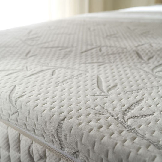 La Luna Mattress Topper Easy Rest Semi-Double Memory Foam with Bamboo Fibers , Removable Cover & Elastic Straps 110x200x5cm