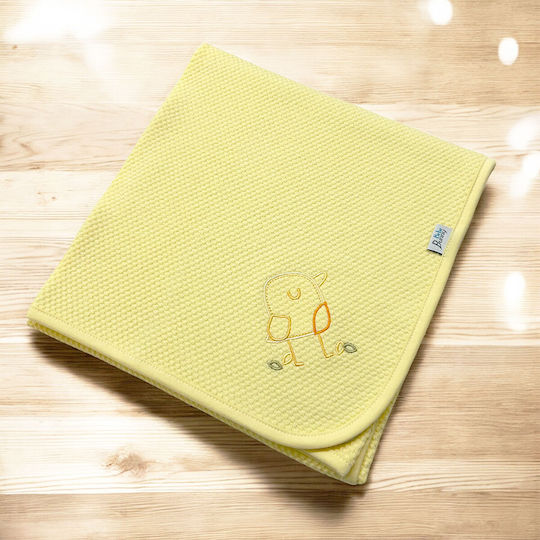 Bunny Bebe Прегръщаща Пелена Yellow Жълт 80x90см.