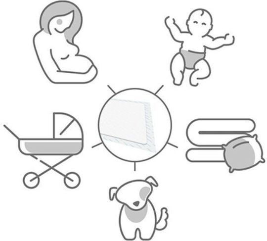 Babyono Disposable Burp Cloths 40x60cm 10 Pieces