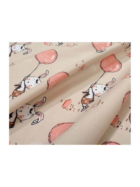 Dimcol Floating Bunny 714 Σελτεδάκι Χασέ Μπεζ 80x80εκ.