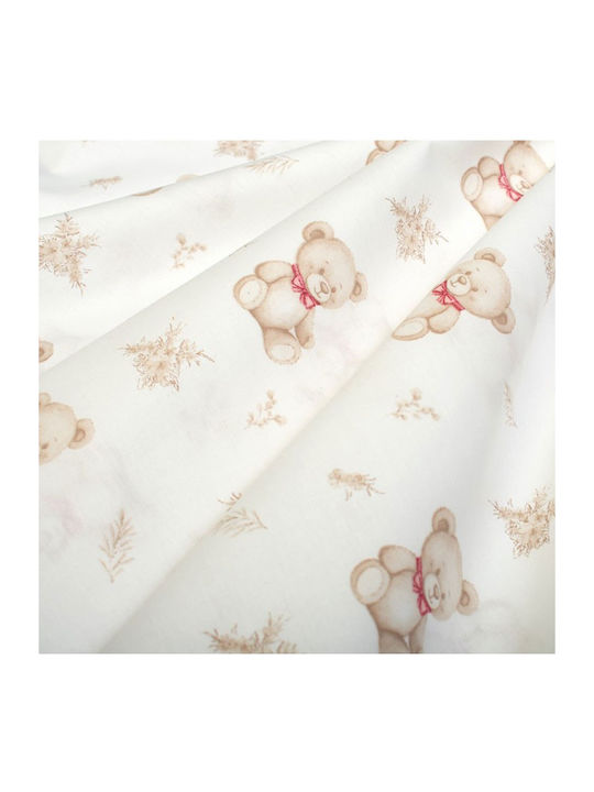 Dimcol Newborn Bear 716 Baby Underpad Cotton White 80x80cm