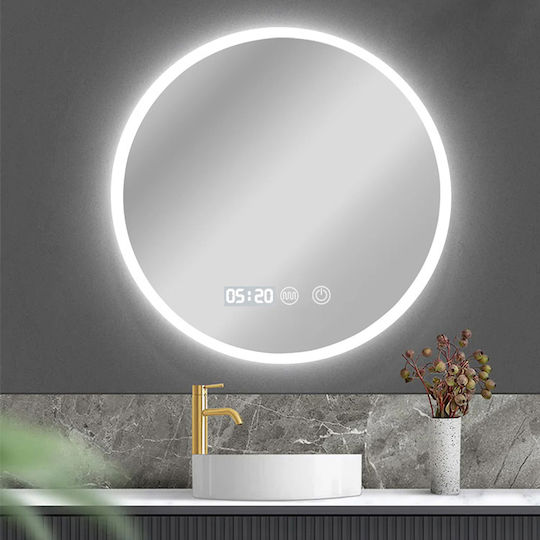 Bruno BRN-0275 Στρογγυλός Led Αφής από Μέταλλο 50x50cm Λευκός Bruno BRN-0275 Στρογγυλός Led Αφής από Μέταλλο 50x50cm Λευκός