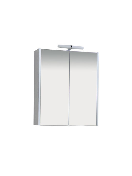 M-Mebel Badezimmerspiegel LED mit Schrank mit Länge 60cm